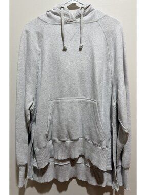 So Sweatshirt Size Large Oversized Cozy Hoodie Pullover  ~ Light Gray